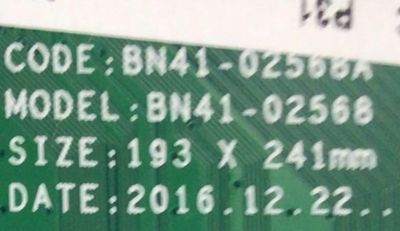 KIT DE TARJETAS PARA TV SAMSUNG  / MAIN BN94-11709A / BN41-02568A / BN97-12619A / BN9411709A / 11709A / FUENTE BN44-00808D / BN4400808D / PSLF261S07A / PANEL CY-WK065HGLV1H / MODELO UN65MU6500FXZA FA01 - Imagen 3